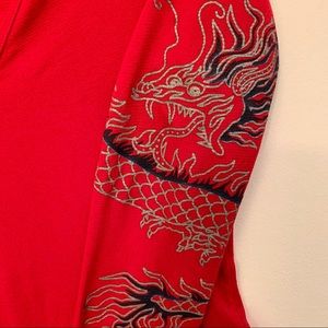 Y2K Dragon Tattoo Vintage Mesh Top